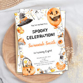 Invitation d'anniversaire d'Halloween modifiable