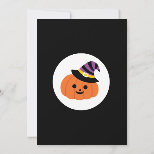 Invitation d'anniversaire d'Halloween, soirée cost (Dos)