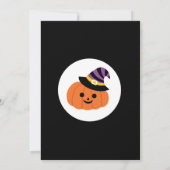 Invitation d'anniversaire d'Halloween, soirée cost (Dos)