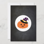 Invitation d'anniversaire d'Halloween, soirée cost (Dos)