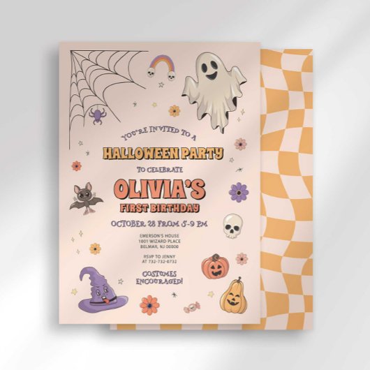 Invitation d'anniversaire d'Halloween super