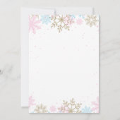 Invitation d'anniversaire d'hiver Casse-Noisette (Dos)