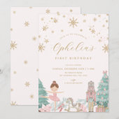 Invitation d'anniversaire d'hiver pour le ballet C (Devant / Derrière)