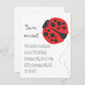 Invitation d'anniversaire d'illustration de (Devant / Derrière)