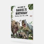 Invitation d'anniversaire dinosaure Anniversaire d (Angle)