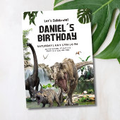 Invitation d'anniversaire dinosaure Fête d'anniver