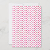 Invitation d'anniversaire dinosaure rose (Dos)