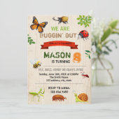 Invitation d'anniversaire d'insecte (Debout devant)