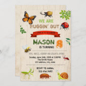 Invitation d'anniversaire d'insecte (Devant / Derrière)