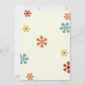 Invitation d'anniversaire Disco Hippie des années  (Dos)