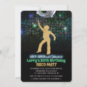 Invitation d'anniversaire disco pour tout âge (Devant)