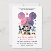 Invitation d'anniversaire Disney Magic | Mickey &  (Devant)
