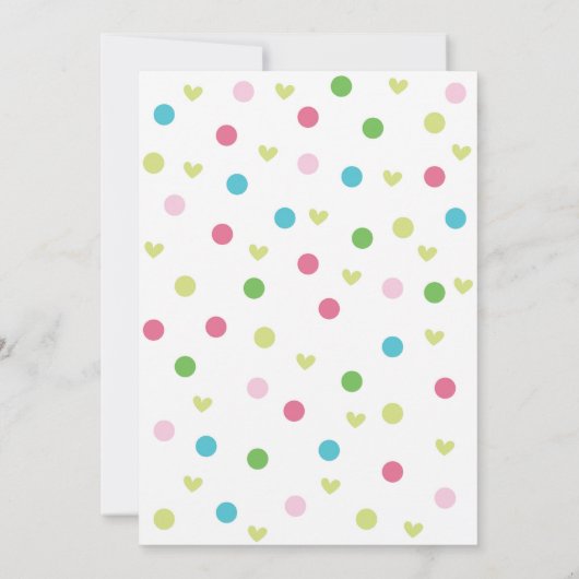 Invitation d'anniversaire d'oiseaux (Dos)