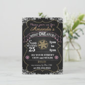 Invitation d'anniversaire d'Onederland d'hiver (Debout devant)