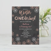 Invitation d'anniversaire d'Onederland d'hiver (Debout devant)