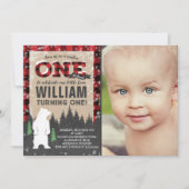 Invitation d'anniversaire d'ONEderland d'hiver de (Devant)