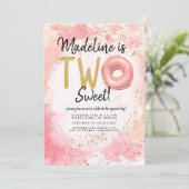 Invitation d'anniversaire Donut 2ème (Debout devant)