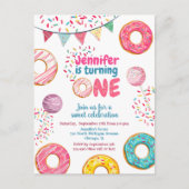 Invitation d'anniversaire Donut Douce 1 UNE (Devant)