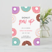 Invitation d'anniversaire Donut grow up (Debout devant)