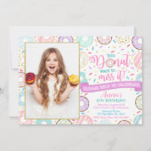 Invitation d'anniversaire Donut Party (Devant)