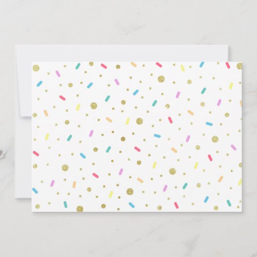 Invitation d'anniversaire Donut Party (Dos)