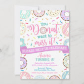 Invitation d'anniversaire Donut Party (Devant)