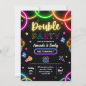 Invitation d'anniversaire double, Invitation d'ann (Devant)