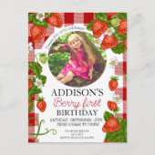 Invitation d'anniversaire douce et mignonne avec d (Devant)