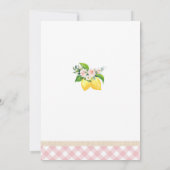 Invitation d'anniversaire Douce Lemonade (Dos)