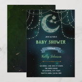 Invitation d'anniversaire douche céleste (Devant / Derrière)