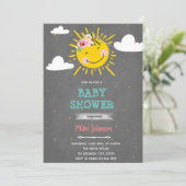 Invitation d'anniversaire douche ensoleillée (Debout devant)