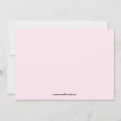 Invitation d'anniversaire d'ours panda (Dos)