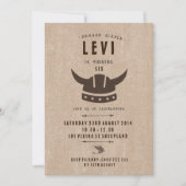 Invitation d'anniversaire Dragon & Viking (Devant)