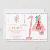 Invitation d'anniversaire Dream Catcher,Flèches,Fl (Devant)