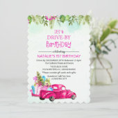 Invitation d'anniversaire Drive By Drive Through D (Debout devant)
