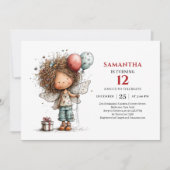 Invitation d'anniversaire drôle et ludique pour un (Devant)