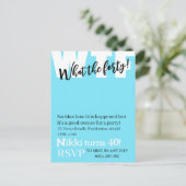 Invitation d'anniversaire drôle Quarante 40e perso (Debout devant)