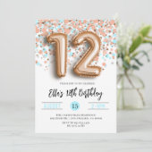 Invitation d'anniversaire du 12e Rose (Debout devant)