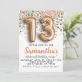 Invitation d'anniversaire du 13e Rose (Debout devant)