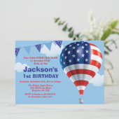 Invitation d'anniversaire du 4 juillet (Debout devant)