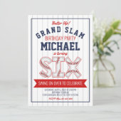 Invitation d'anniversaire du 6e baseball (Debout devant)