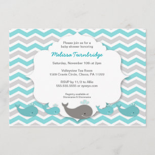 invitation d'anniversaire du baby shower des balei