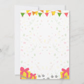 Invitation d'anniversaire du berger allemand (Dos)