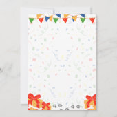 Invitation d'anniversaire du berger australien (Dos)