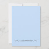 Invitation d'anniversaire du Blue Paris Romantic (Dos)