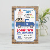 Invitation d'anniversaire du Camion bleu. Invitati (Debout devant)