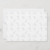 Invitation d'anniversaire du camion de constructio (Dos)