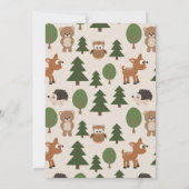 Invitation d'anniversaire du camping (Dos)