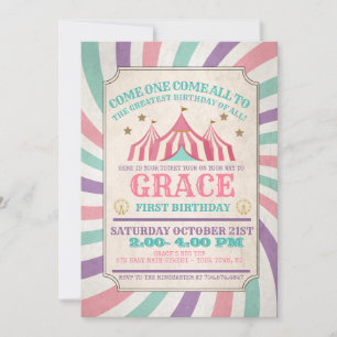 Invitation d'anniversaire du Carnaval