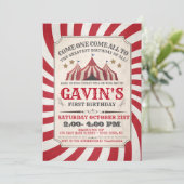 Invitation d'anniversaire du Carnaval (Debout devant)